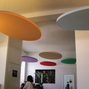 ABSOPANEL sound absorbing panels come in a wide range of colours.