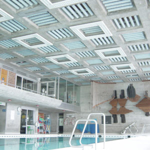 ABSOPANEL sound absorbing panels can be used to improve the acoustics of a wide variety of public spaces, from swimming pools to conference rooms.